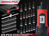 SEDY 64Pcs Torque Screwdriver Set 10-70 in-lb S2 Bits Magnetic Nut Driver Kit V465-84140