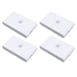 4PCS LED Motion Sensor Night Light 2700K Type C Rechargeable Magnetic Double Side Lighting Motion V1294-YM0901-3119240154311