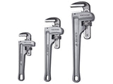 3-Piece Pipe Wrench Set, 10" 14" 18" Aluminum Straight Pipe Wrench, Adjustable Plumbing Wrench, with V952-GQBS101418IN6D4SMV0