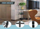 Modular Wire Storage 35x35cm Steel Shelving Black With Fixed Legs For Garage Warehouse Or Kitchen V63-841481