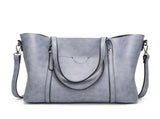 Light Blue Fashionable Soft Leather Women's Handbag, Large Capacity Shoulder & Crossbody Tote, V888-ELOSUNG13065