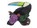 Toucan Tree Hugger Tree Decor Hanging Garden Statue Multicolor Resin Tropical Exotic Bird Sculpture V1294-YM0901-3111250054611