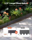 VEVOR Steel Landscape Edging 5 Packs 39 x 3in Rust-Resistant Pathway Divider V952-DXGJSPZ5PCS334RZOV0