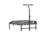 Everfit 48inch Hexagon Fitness Trampoline Rebounder Adjustable Handrail Green TRAMPO-C-MINI48-H-GNBK