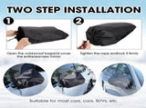 6 Pieces Waterproof Side Mirror Covers Auto Rearview Protection Cover Exterior Rear View Accessories V1188-CYX-J02-1550