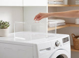 Acrylic Dryer Sheet Holder with Clear Lid, Space-Saving Laundry and Bathroom Organizer Container V1370-AZ4-10864