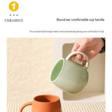 4 pack Macaron Ceramic Mug 480ml - Large Belly Coffee Cup, V888-ELOSUNG56178-4