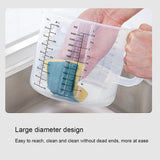 1 pcs 2.5L Baking Measuring Cup Scale Mixing Bowl with Lid Transparent Plastic Mixing Cup, 6.88x6.69 V1366-AZ2-W-06718