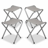 Portable Folding Picnic Camping Set BBQ Party Aluminium Table 4 Foldable Chairs V610-PICTAB/W/C-SEP