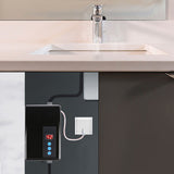 220V 5.5KW Mini Instant Electric Water Heater Tankless Shower Hot Water System Kitchen Black V1294-YM0901-JY21738-03