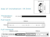 22in Pair 150KG Heavy Duty Drawer Slides Rails Runners Locking Ball Bearing V324-CS-HODR22IN