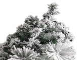 17.7in Artificial Mini Xmas Tree Snow Flocked Artificial Pine Xmas Tree for Home Office Party Shop V1294-YM0901-3115240085111