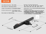 Precision Miter Gauge, Standard Slot 19 x 9.5 mm, Aluminum Alloy Table Saw Miter Gauge with 61 cm V952-TJXQGDKS6060DGXZUV0
