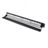 Serveredge Patch Panel Cat6 1RU 482.6mm 24 Ports Black PPC624PC V1202-V1-SEVPPC624PC