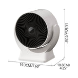 Space Heater,Mini Desk Heater for Office with 160&deg Lateral Auto Oscillation,3 Adjustable V1189-LWWAL-20260401-06508