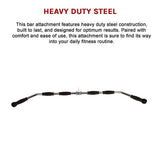 Randy & Travis Rubber-Coated Lat Pull-Down Bar Attachment V63-784825