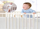 Baby Crib Bumper Set - Set of 2 - Bed Bumper - Bed Side Protectors - Anti-Bump Edge - Breathable V1188-MS101-01381-1