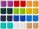 24 Rolls Self Adhesive Bandage Wrap 3 Inch x 5 Yards - Stretch Cohesive Medical Tape for Vet, First V1366-AZ2-W-12352