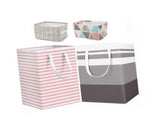 4PCS Fabric Storage Bag 2 Long Handles Easy Grasp Waterproof Coating Foldable Laundry Basket for V1294-YM0703-3117230046411