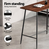 Artiss Bar Table Stools Set Dining Desk Industrial Kitchen Chairs Cafe Pub BA-TAB-CHR-SET-BR