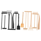 Worgeous 14pcs Mini Plastic Rakes Small Garden Rakes for Sand Table Crafts and Adornments Tools Set V1189-WXFWAL-20260326-02209
