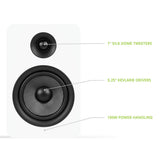 Kanto YU Passive 5.25" Speakers with 1" Silk Dome Tweeter and 5.25" Kevlar Woofer - White, Pair V398-KO-YUP6W