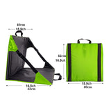 Green And Black Portable Outdoor Camping Seat Pad with Backrest, Foldable & Waterproof Concert V888-ELOSUNG13520