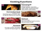EUROCHEF 60cm 10 Function Built-In Electric Wall Oven, 80L Air Fryer Water Clean Fan Forced Pizza V219-COKOVNEC8A2A