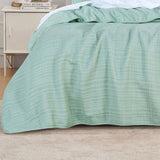 Bianca Cressida Sage Cotton Polyester Coverlet Set Queen/King V442-BCA-COVERLETS-CRESSIDA-SAGE-KI