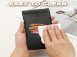 Squeeze Top Sunglass Pouch, PU Leather Soft Eyeglass Pouch Portable Travel Sunglasses Organizer V1259-DP01-A-5269
