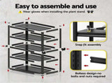 Giantz Garage Shelving 2.4X1.8m Warehouse Rack Storage Shelves Workshop Racks Steel WR-F-12050-180BKX2