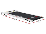 Everfit Treadmill Electric Walking Pad Under Desk Home Gym Fitness 360mm White TMILL-360-PAD-WH