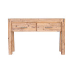 Hall Table 2 Storage Drawers Solid Acacia Wooden Frame Hallway in Oak Color V43-HT-NOW-OAK