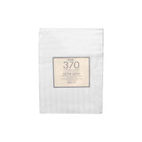 370TC White Self-striped Cotton Sateen Sheet Set King V442-ABR-SHEETS-STRIPE370TC-WHITE-KI