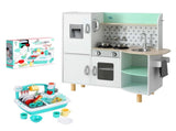 Keezi Kid Pretend Kitchen Wooden Play Sink Playset Dishwasher Toys Green PLAY-WOOD-FRIDGE-SINK-GN
