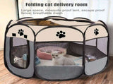 Cat Portable Dog Fence, Outdoor Run for Cats, Playpen for Adult Kittens, Waterproof Dog V1189-LC-RY-00601