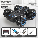 2.4G remote control car, electric stunt car, drifting car, spray function, kids toy car, V1102-823-64190-RED-DUAL-CONTROL
