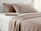 1000 Thread Count Cotton Rich Double Bed Sheet Set 4 Piece, Soft Feel Microfibre Blend, Solid C CVC-10DBL-LN