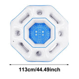 PVC Inflatable Pool Game Table Floating Entertainment Station for Swimming Pool Water Party Summer V1192-AZ-W-33988