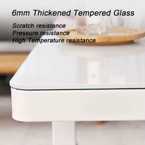 Standing Desk Electric Height Adjustable Sit Stand Toughened Glass Top Single Motor Wireless Charger V255-STANDDESK-GLASS