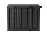 Gardeon Outdoor Trash Cans Dual Compartment Trash Can 220L Black OTC-220L-BK