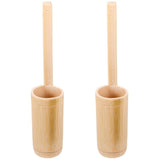 Bamboo Long Handle Wine Ladle Brown for Decor 2Pcs V1369-AZ3-W-20066