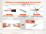 Chimney Sweep Kit, 9m Maximum Extendable Length Chimney, Chimney Cleaner Sweeper with Dual V952-SSTYCQSTJ30YIIB96001V0
