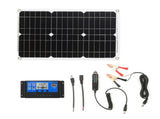 18W 12V Solar Panel Kit Off Grid Monocrystalline Module with Solar Charge Controller SAE Connection V1294-YM0901-H33745-1