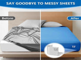 Bed Sheet Holder Clips for Thin Sheets, Grey, Secure Fit Fasteners V1263-JX-3898