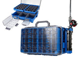Upgraded Large Capacity Waterproof Floating Tackle Box with Rod Holder, Airtight Organizer with V1107-CS-OLGPFGG8