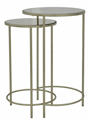 Set 2 Sally Glass Side Table 65cm V637-E522564
