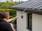 4M Telescopic Gutter Cleaning Tool Kit with Adjustable Pole, Gutter Brush & Gutter Rake V63-959271