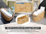 Toilet Paper Storage Basket,Scalloped Wicker Basket for Bathroom Organizers and Storage,Hand-Woven V1258-DP02-F-949