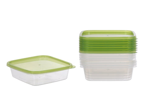 bulk 84 Reusable Microwave Safe 600ml Food Container Square V637-KIT38624